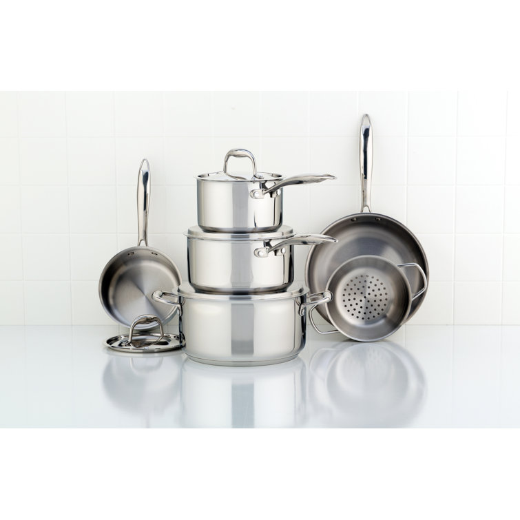 Meyer 10 Piece Stainless Steel Cookware Set & Reviews Wayfair Canada